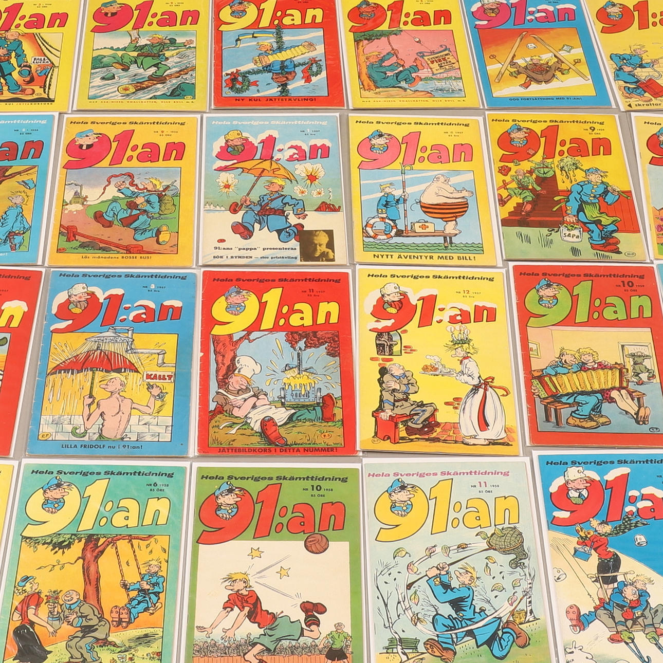 SERIETIDNINGAR, 91:an, 24 stycken.