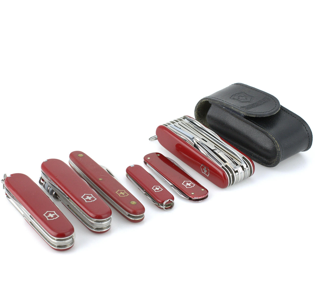 FÄLLKNIVAR, 6 st, Victorinox, Schweiz.