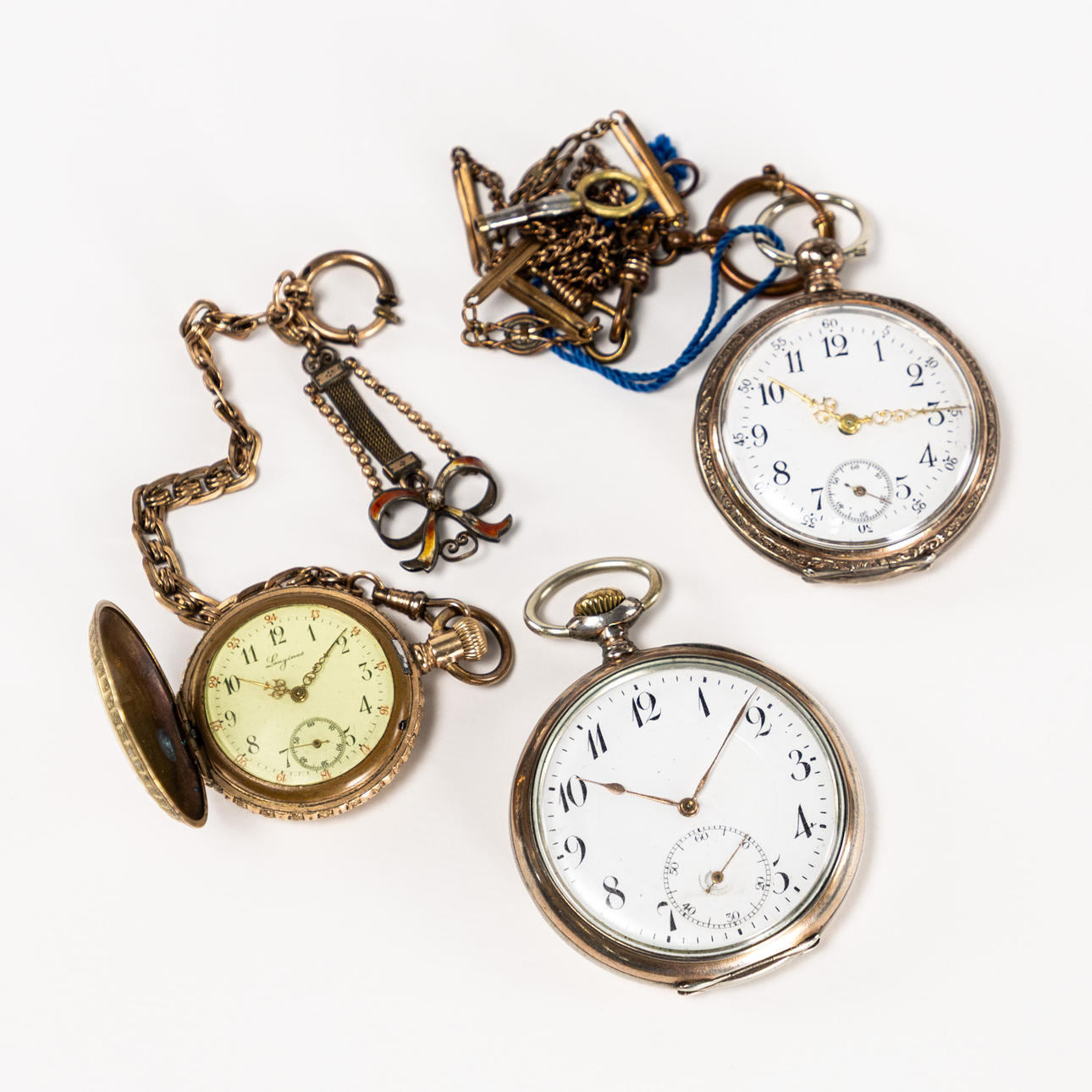 FICKUR. 3 st, bl. a. Longines.