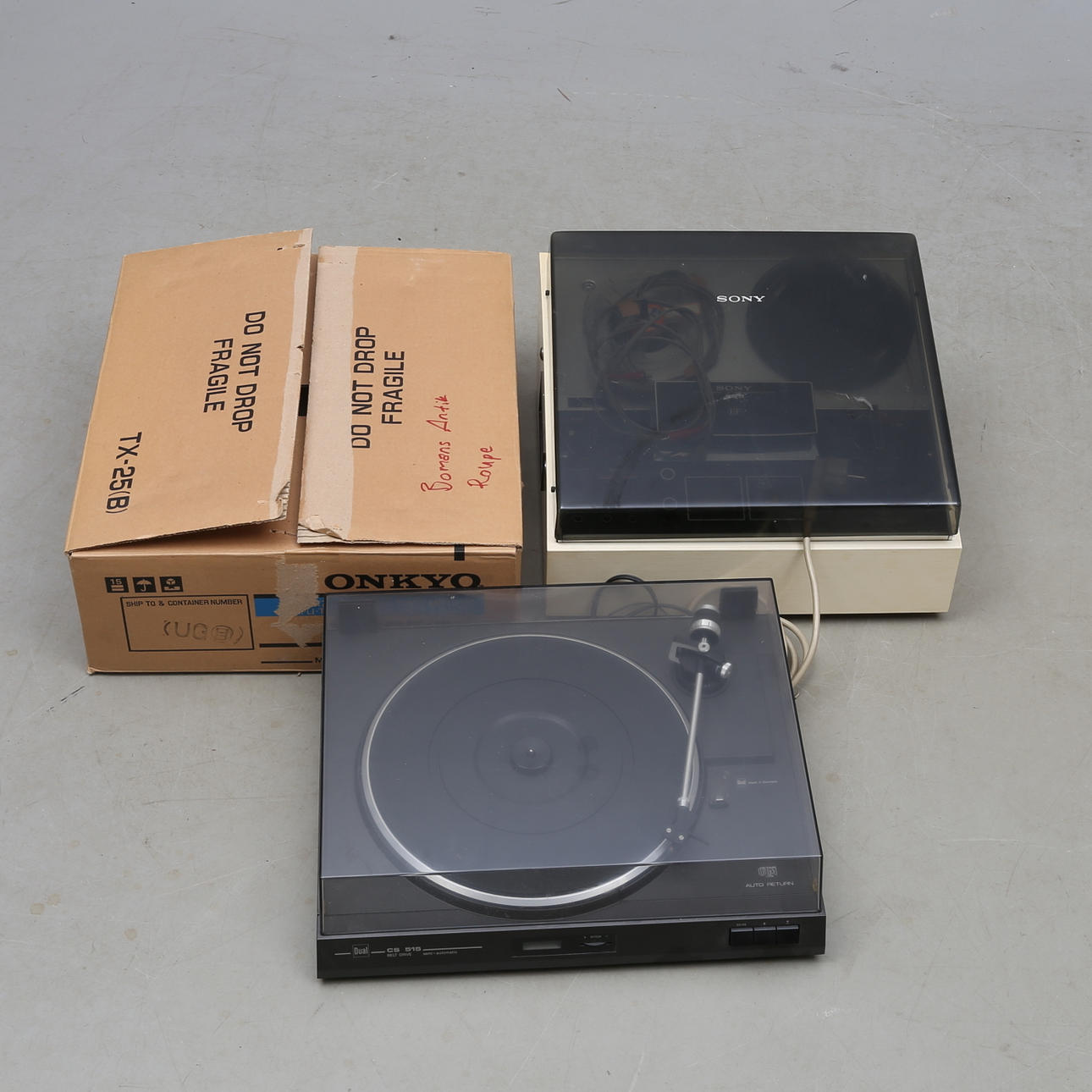 SKIVSPELARE, Dual, FÖRSTÄRKARE, Onyko, TULLBANDSPELARE, Sony.