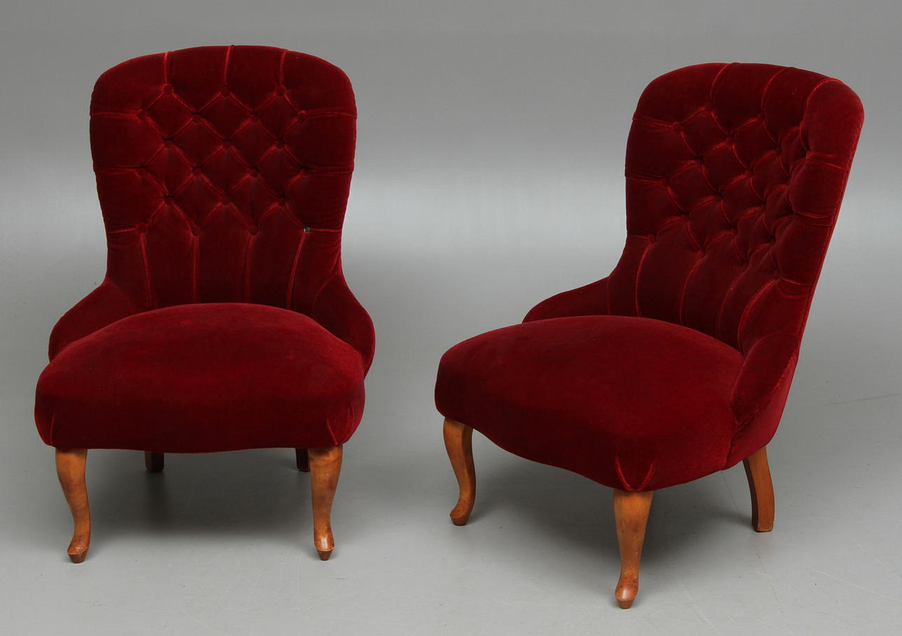 EMMAFÅTÖLJER 1 par, 1900-tal.