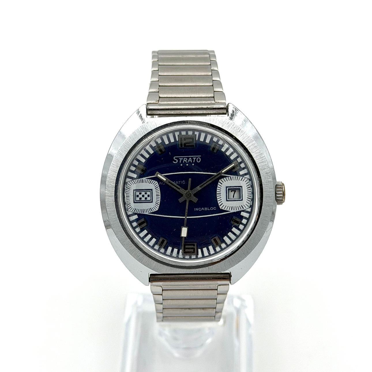 STRATO, armbandsur, 1970-tal, automatic, stål.