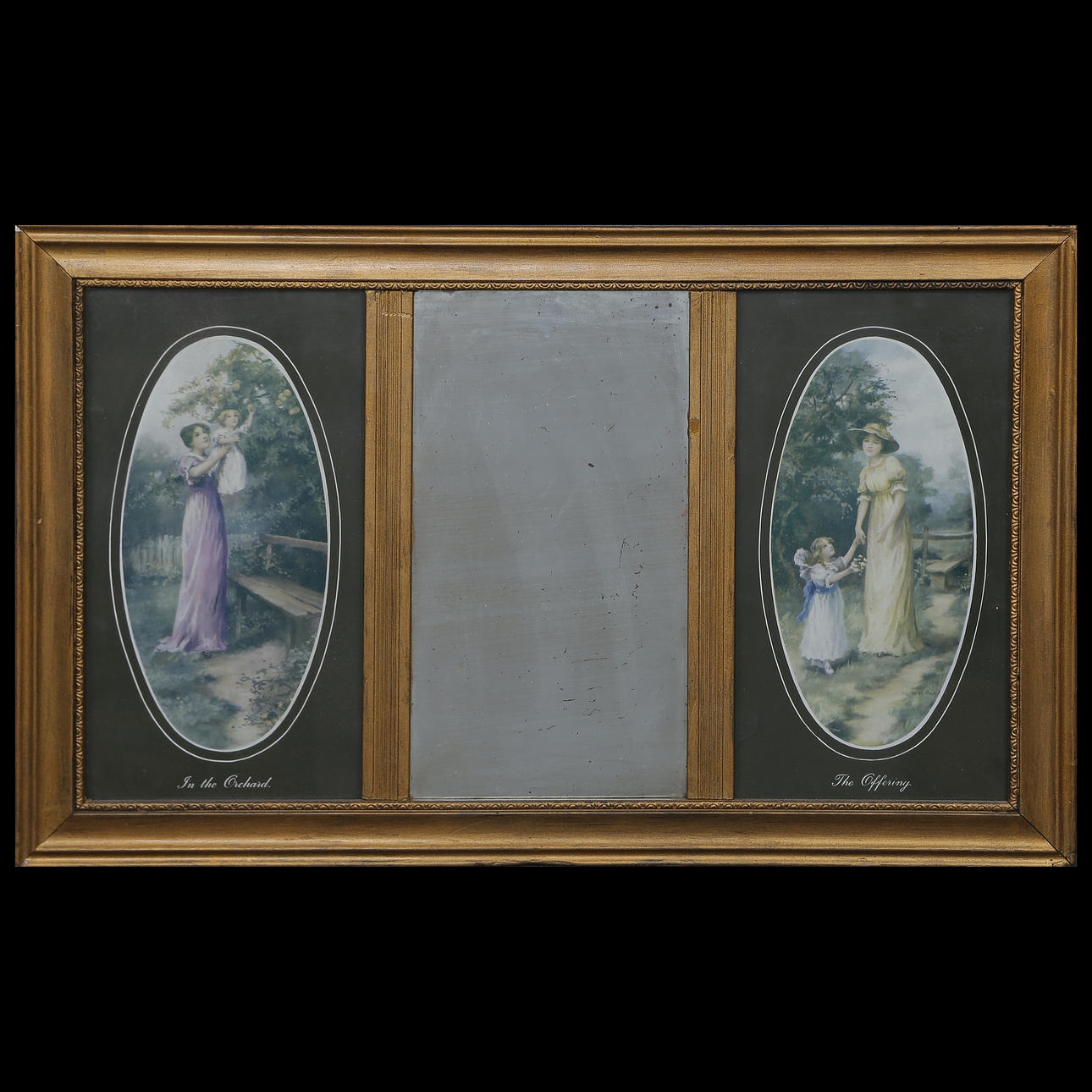 SPEGEL MED TRYCK, 1800/1900-TAL.