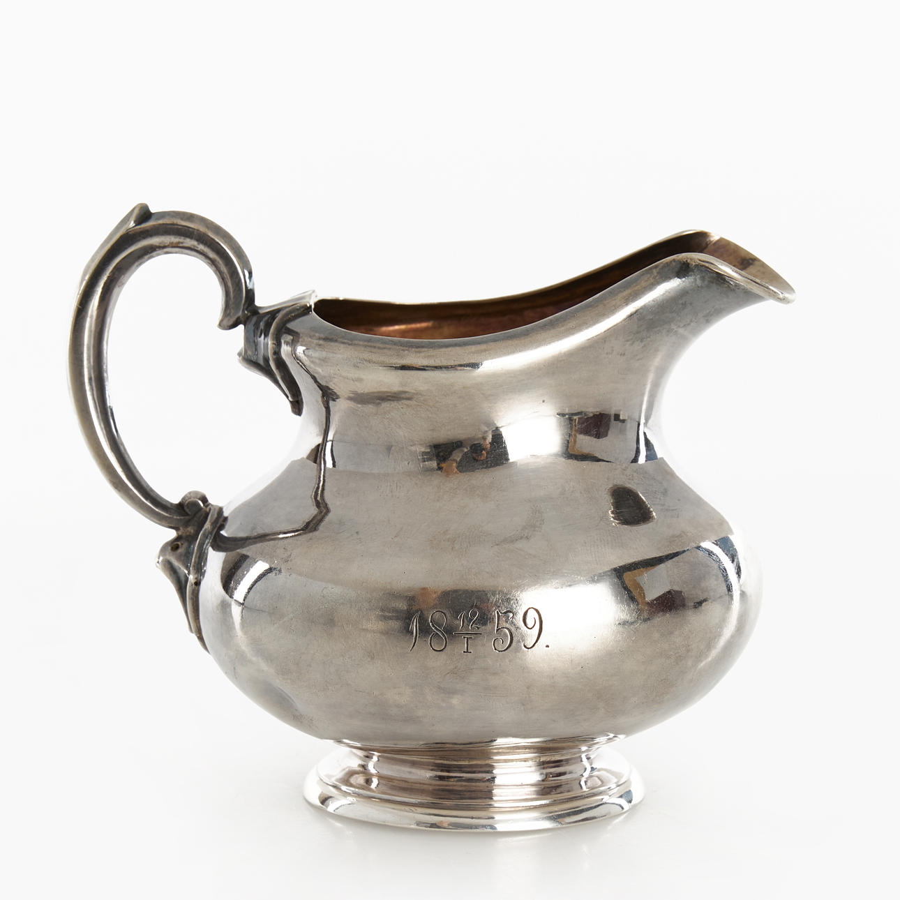 GRÄDDKANNA, silver, Ryssland 1858.