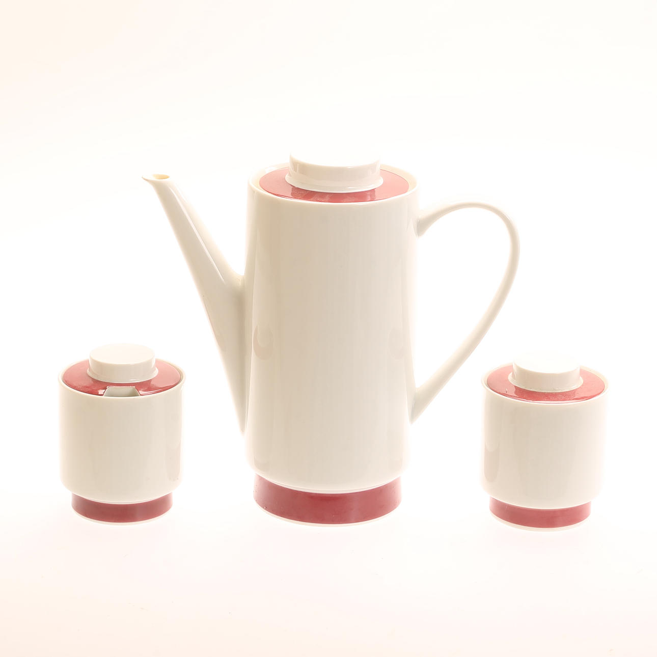 SERVISDELAR, 3 stycken, porslin, Melitta.