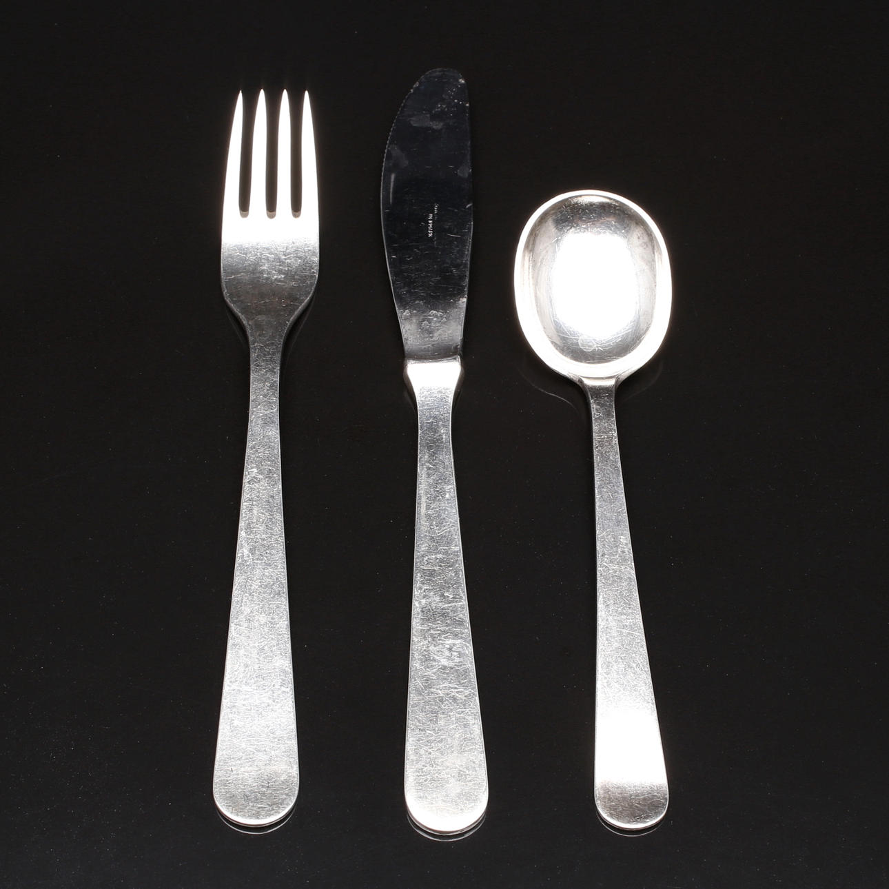 BESTICK, silver, 3 delar, Wiwen Nilsson, Lund, 1960 samt 1963.