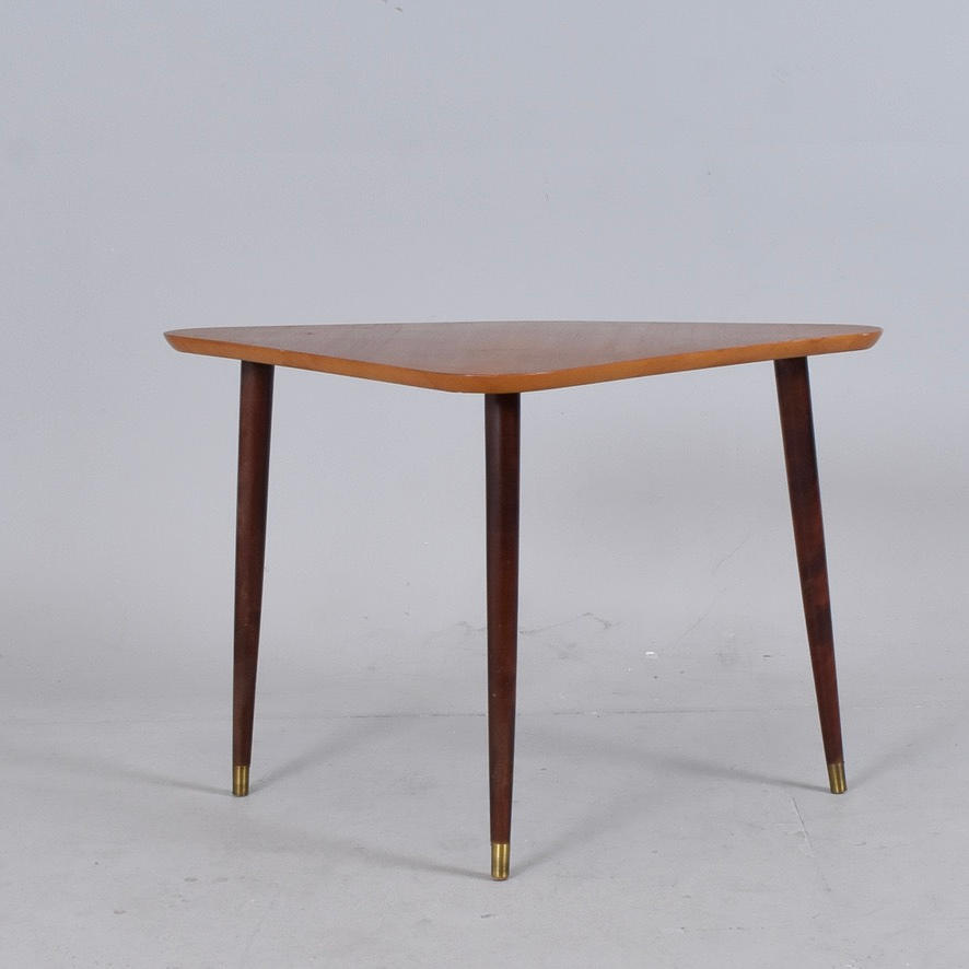 SOFFBORD, teak och bonad bok, 1950-tal.