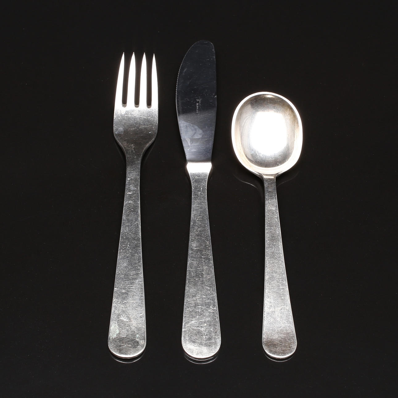 BESTICK, silver, 3 delar, Wiwen Nilsson, Lund, 1961 samt 1963.