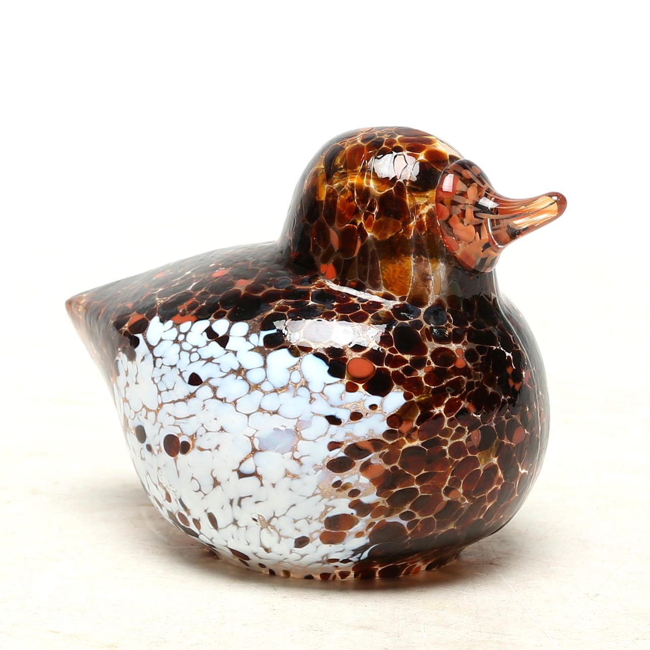 BERTIL VALLIEN. MINIATYRFÅGEL, glas, Boda.