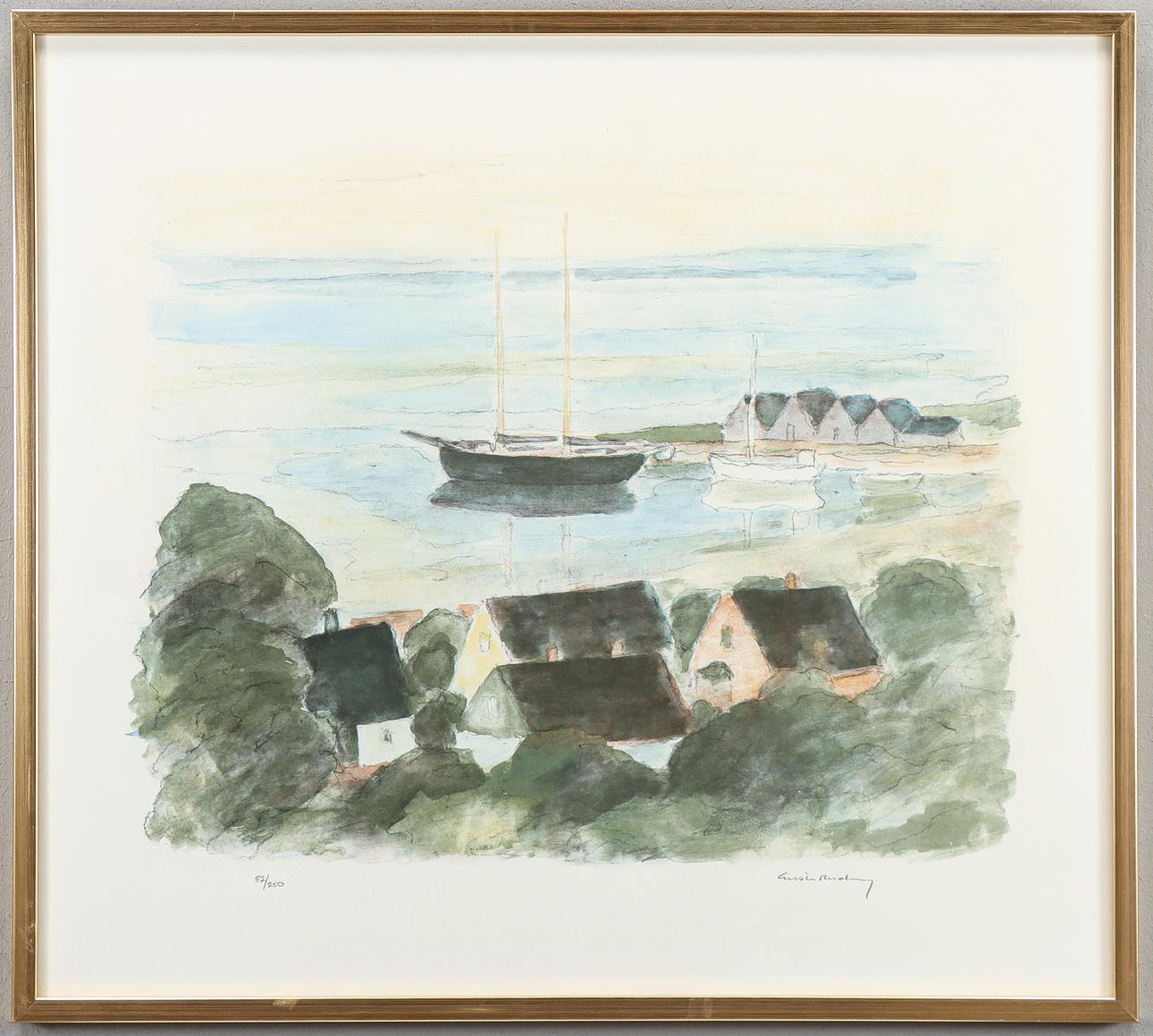 GUSTAV RUDBERG. Lithograph 82/250, signed.