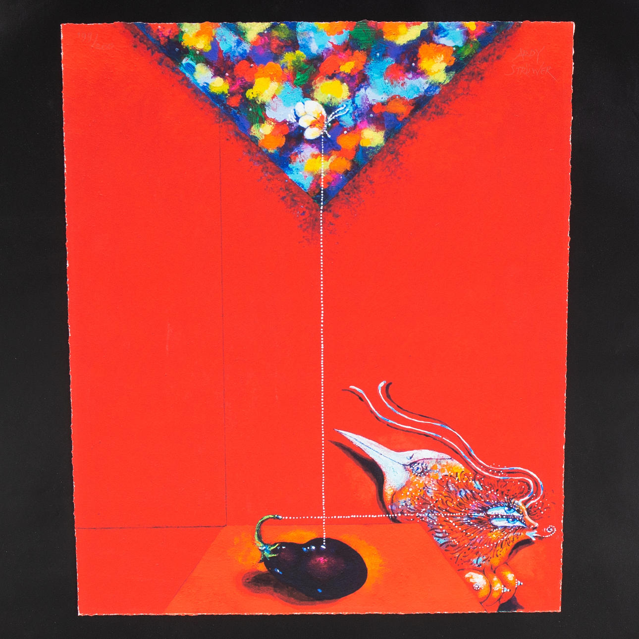 ARDY STRÜWER. Färglitografi, "Dreaming".