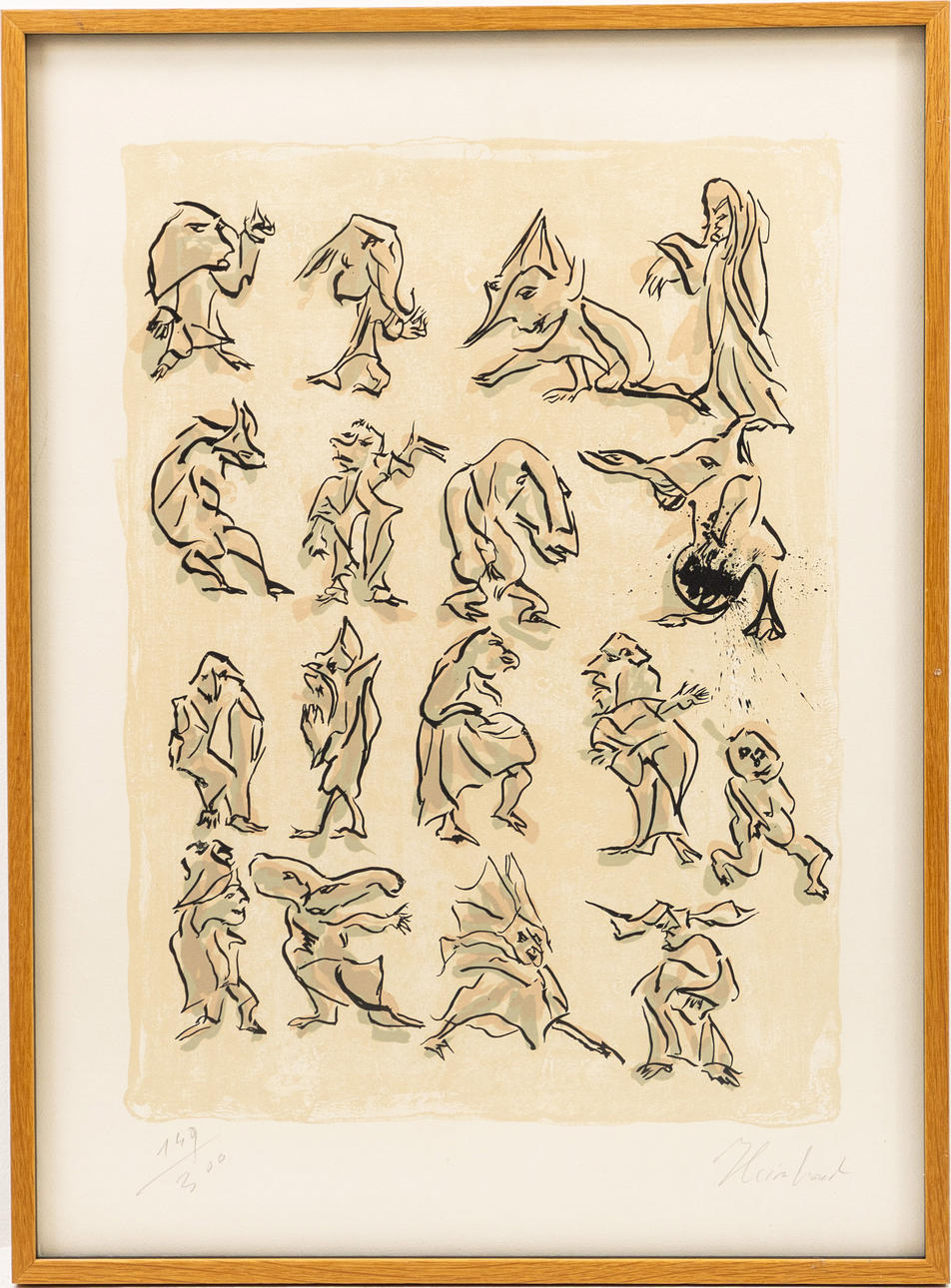 REINHOUD D'HAESE. Lithograph, signed, numbered 149/300.