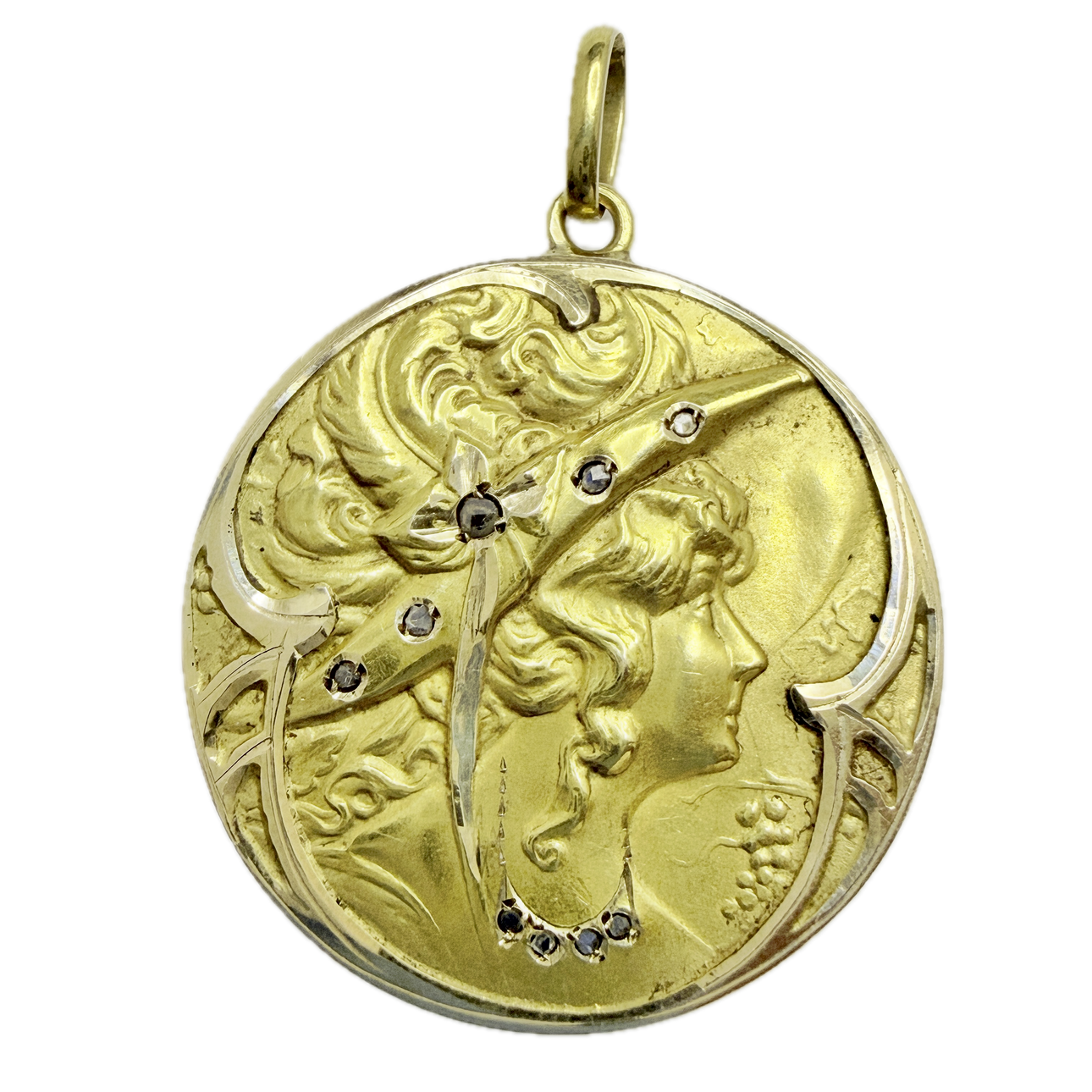 Hänge. 18k Guld. Jugendstil.