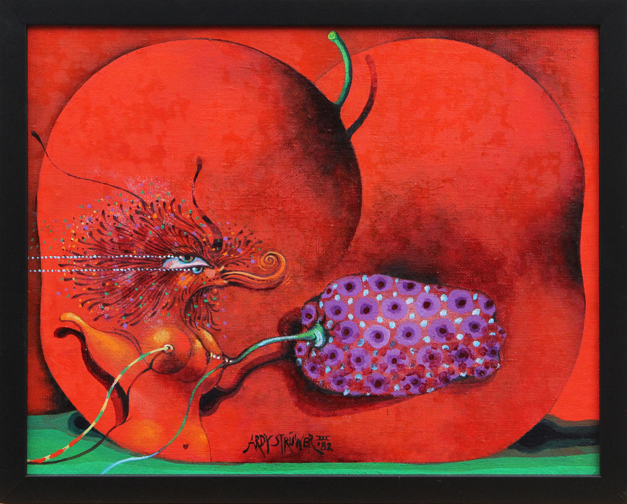 ARDY STRÜWER. OIL, on canvas, signed, 1982.