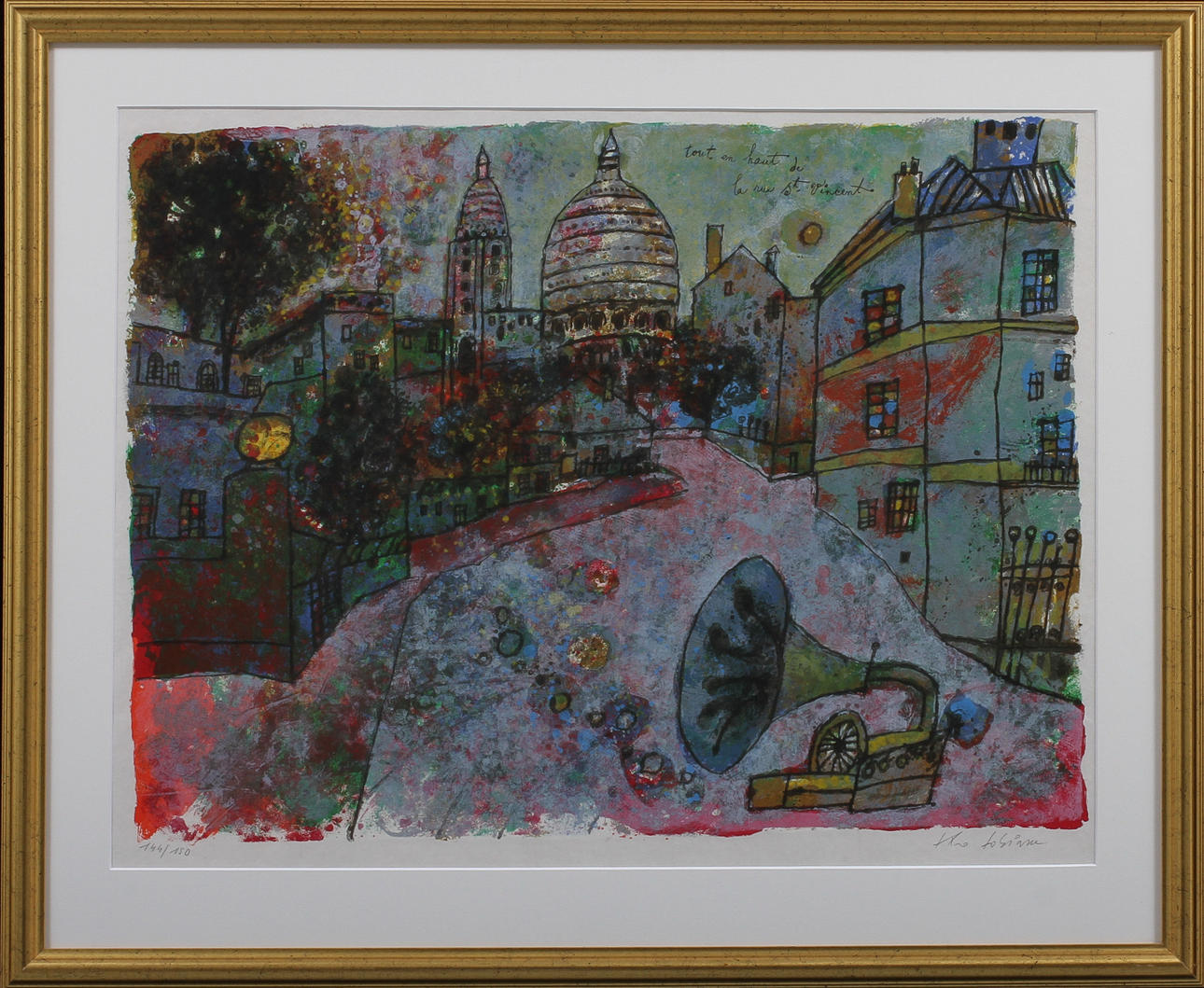 THEO TOBIASSE. färglitografi, signerad och numrerad 144/150.