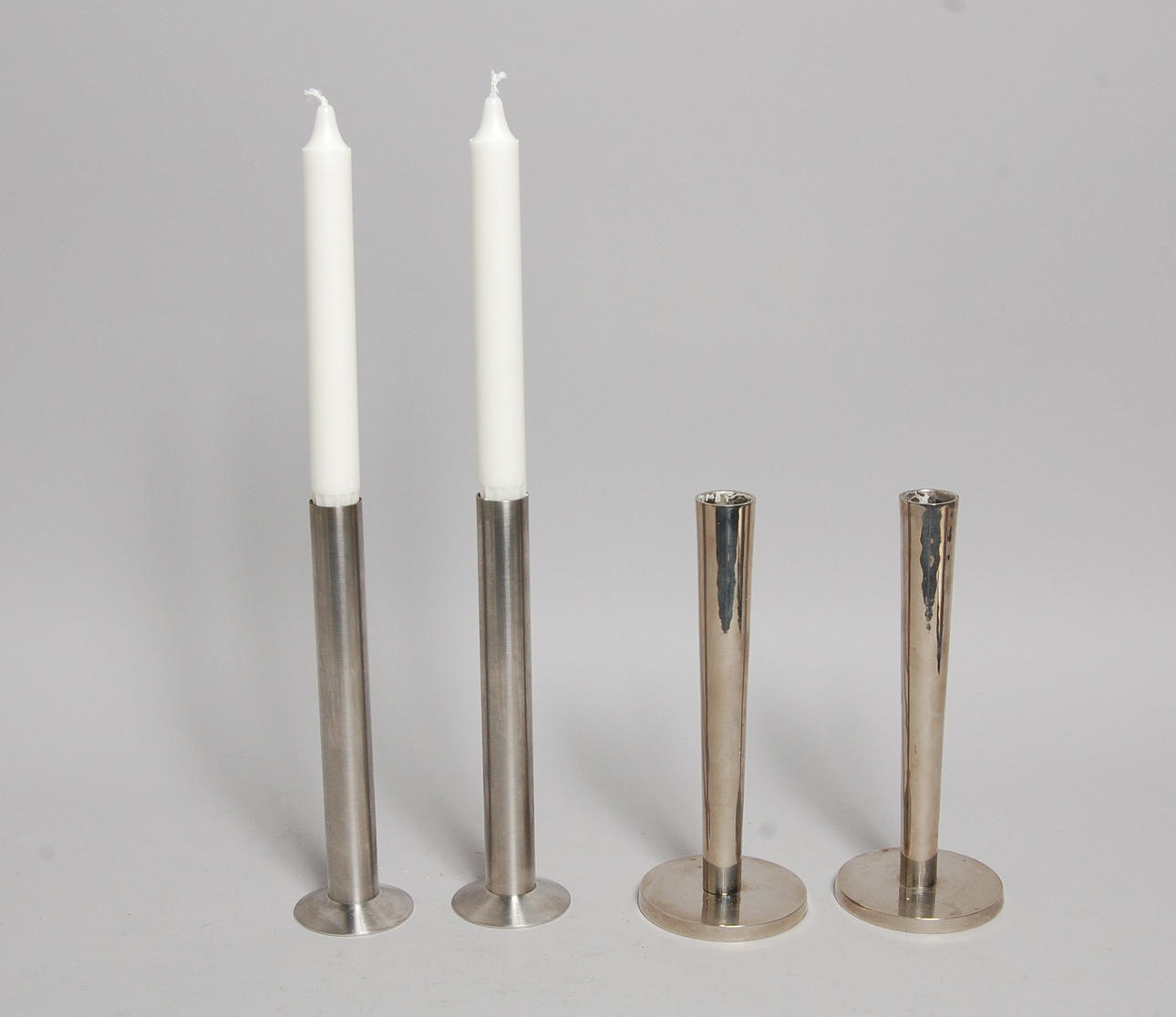 LJUSSTAKAR, 2 par, Dansk design.