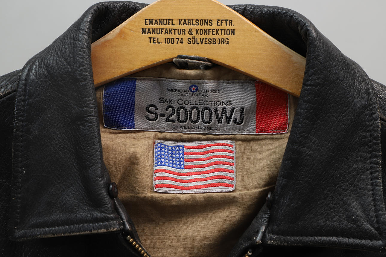 LEATHER JACKET, size 52, Saki Collections, S-2000 WJ, Sweden
