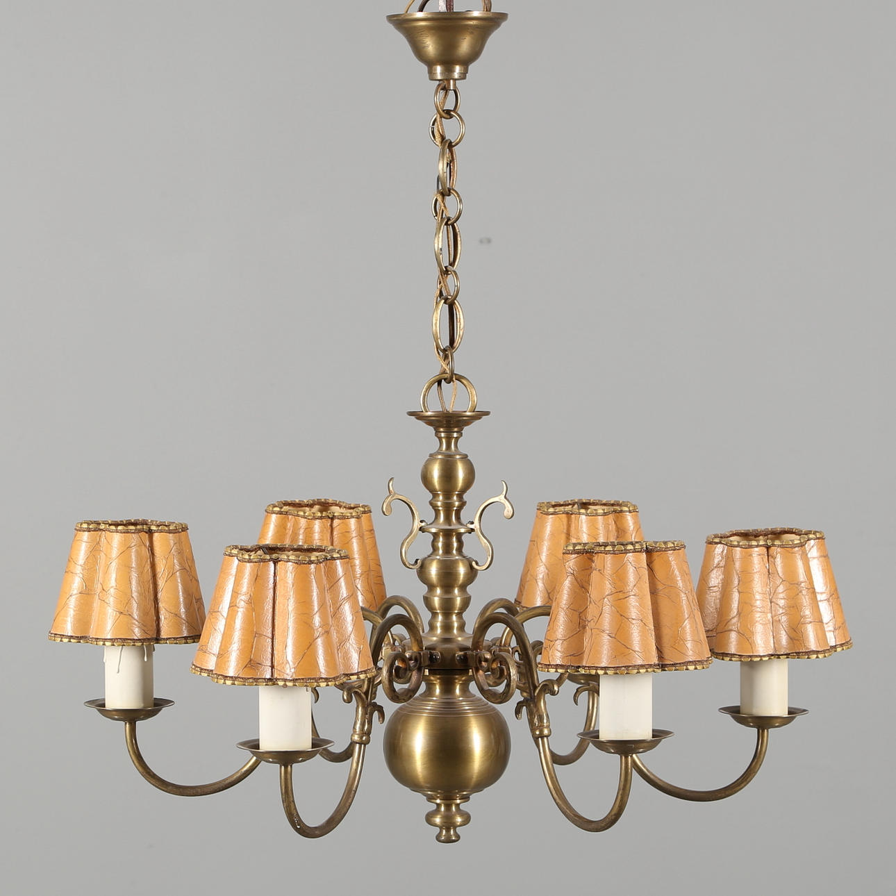 TAKKRONA, mässing, Barockstil, 1900-talets mitt.