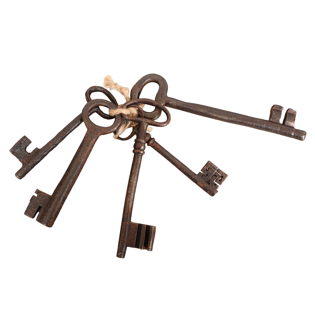 AN INTERESTING COLLECTION OF 17TH CENTURY AND LATER HAND WROUGHT IRON ...