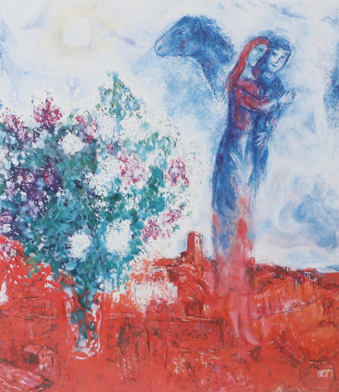 AFFISCH, efter Marc Chagall.