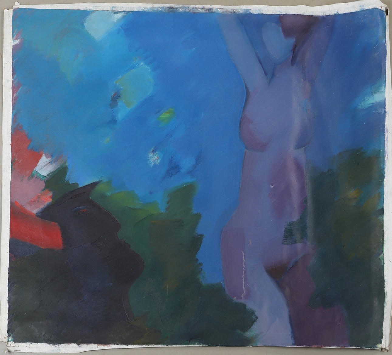 LARS BERTLE. Oil on canvas, signed a tergo.
