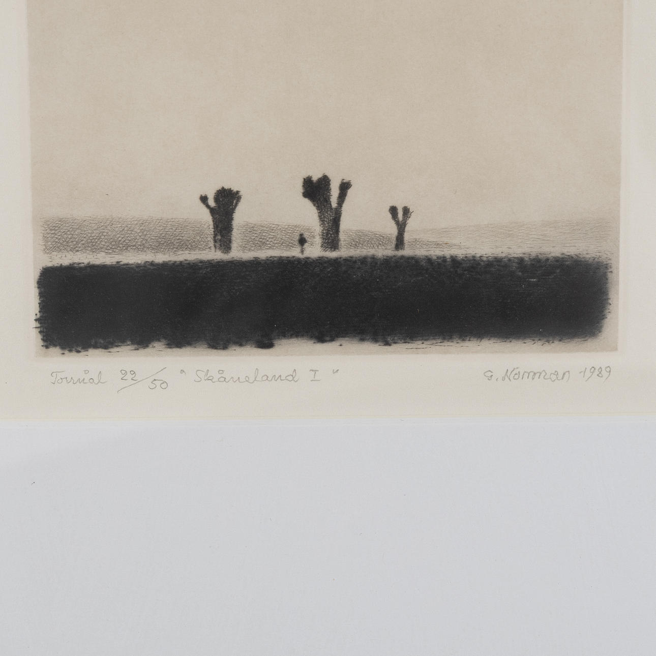 GUNNAR NORRMAN. Drypoint engravings, 3 pcs, signed and dated. Art ...