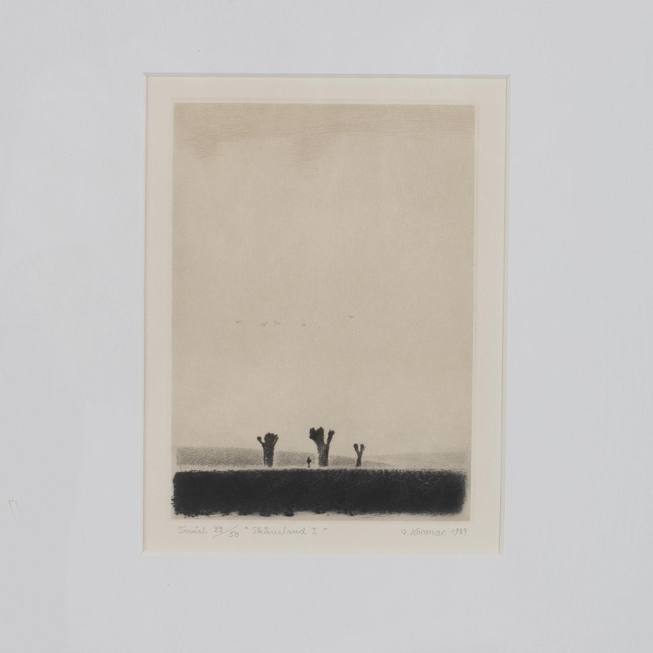 GUNNAR NORRMAN. Drypoint engravings, 3 pcs, signed and dated. Art ...