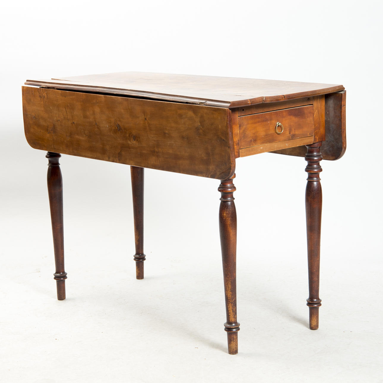 BORD MED KLAFFAR med lådor, bonat trä, 1800-tal.