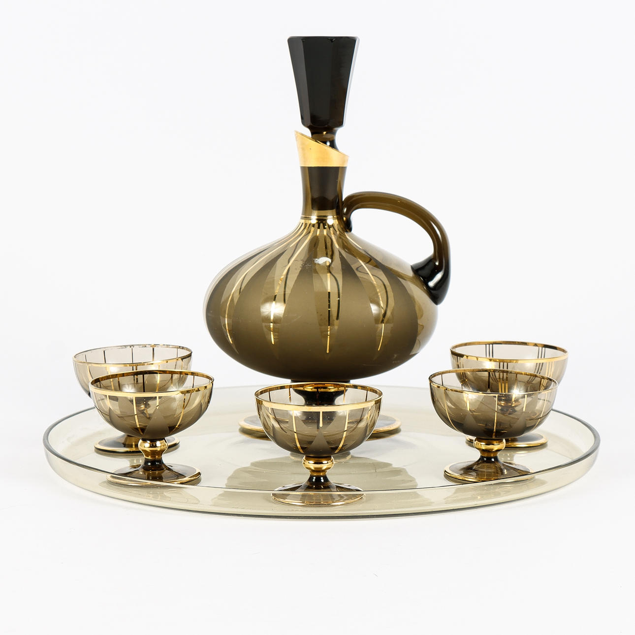 LIKÖRSERVIS glas, 1900-tal.
