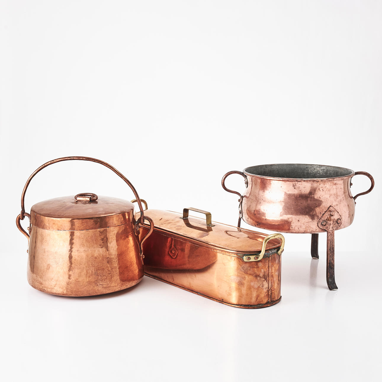 FISH KETTLE Skultuna, POT, LAPLAND POT, copper.