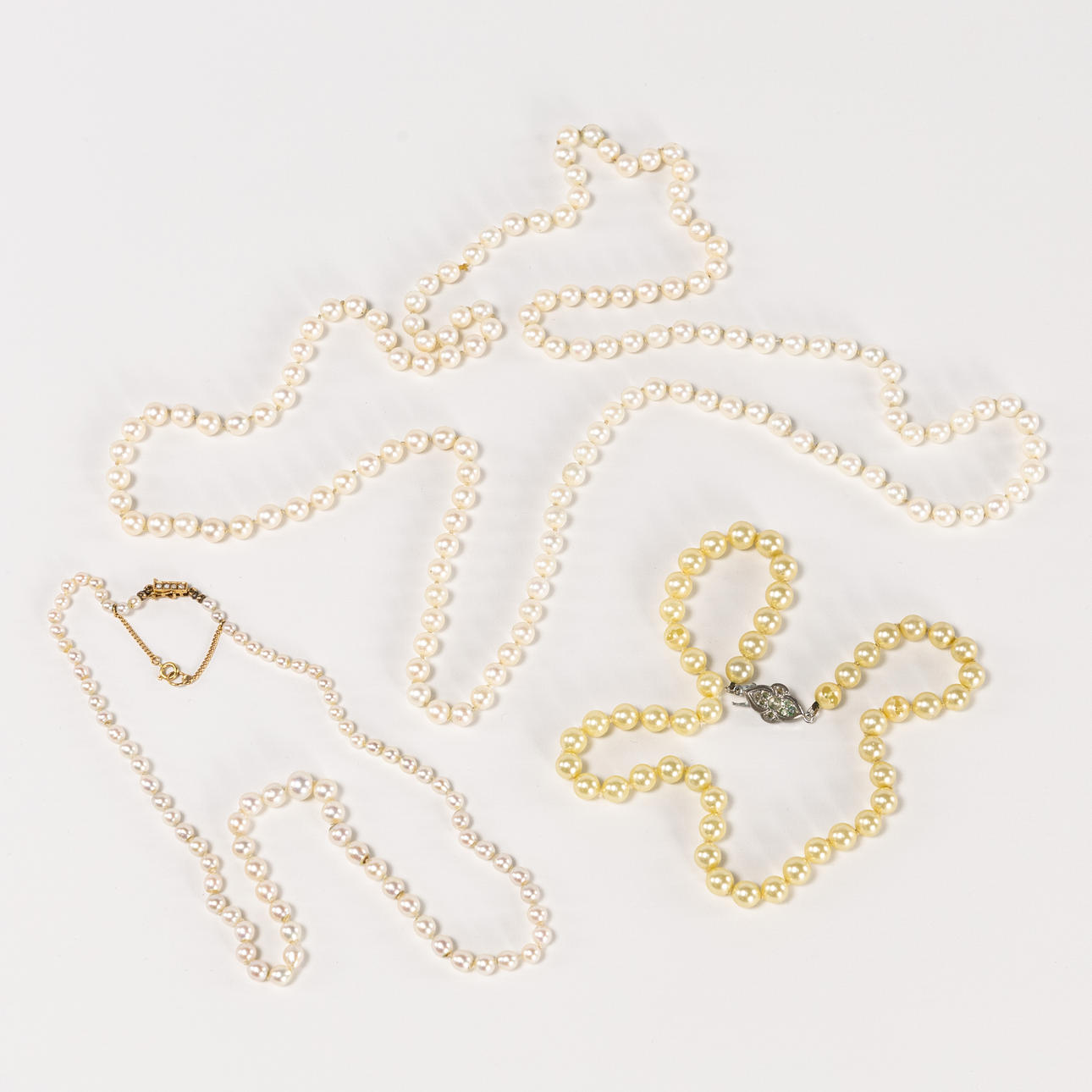 PÄRLCOLLIER. 3 ST.