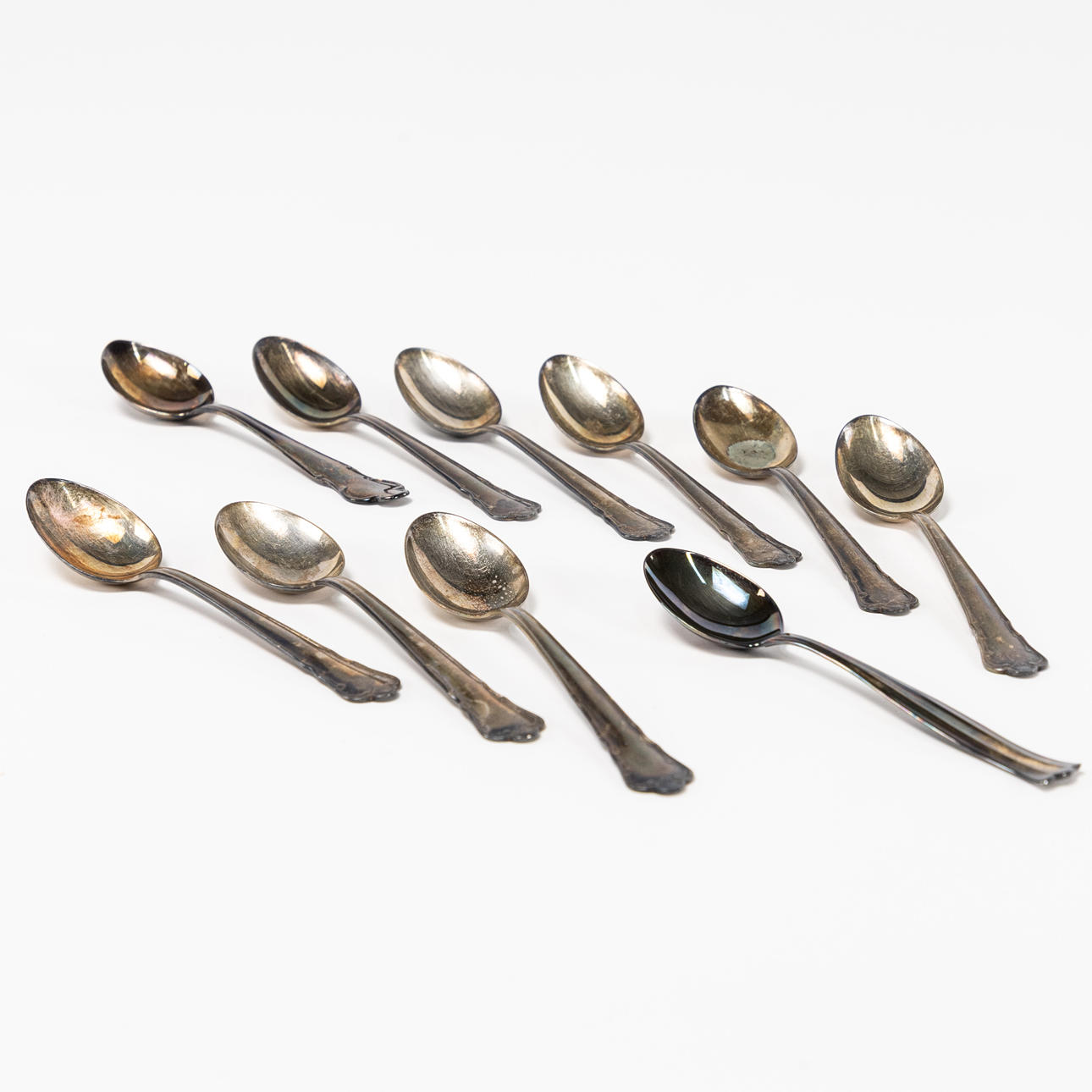 TESKEDAR, 10 st, silver, vikt 126,5 gram.