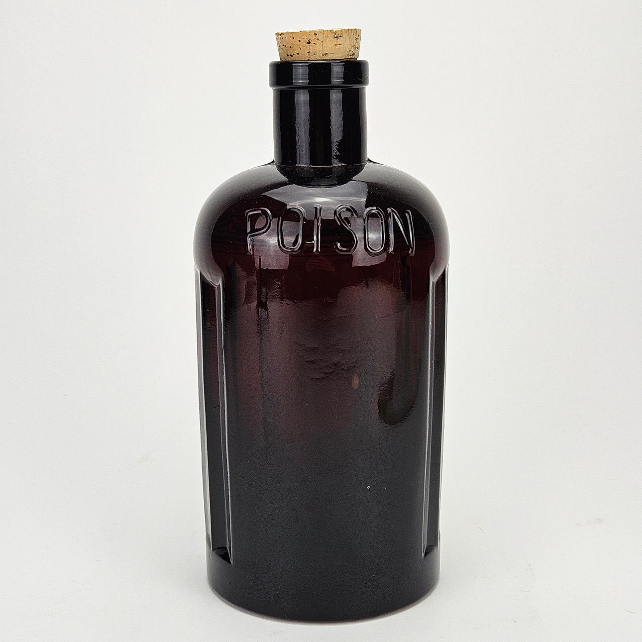 FLASKA, glas, märkt "Poison".