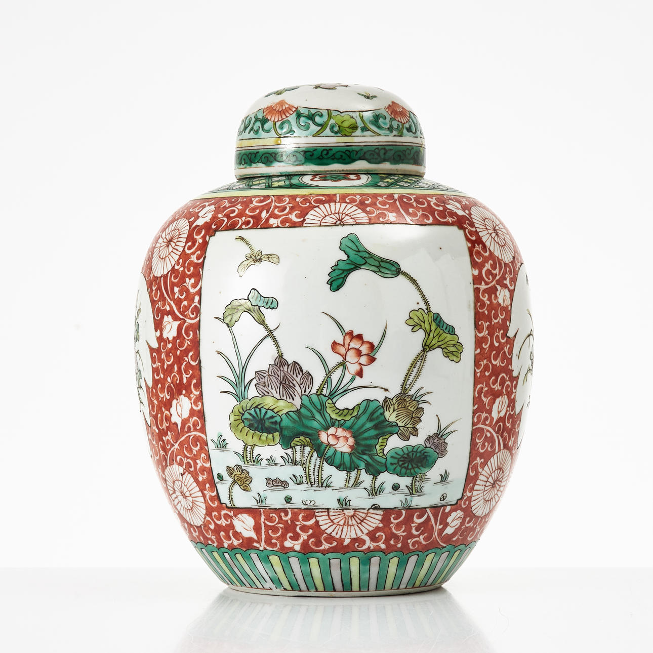 JAR, porcelain, China, first half of the 20th century, ovoid shape ...