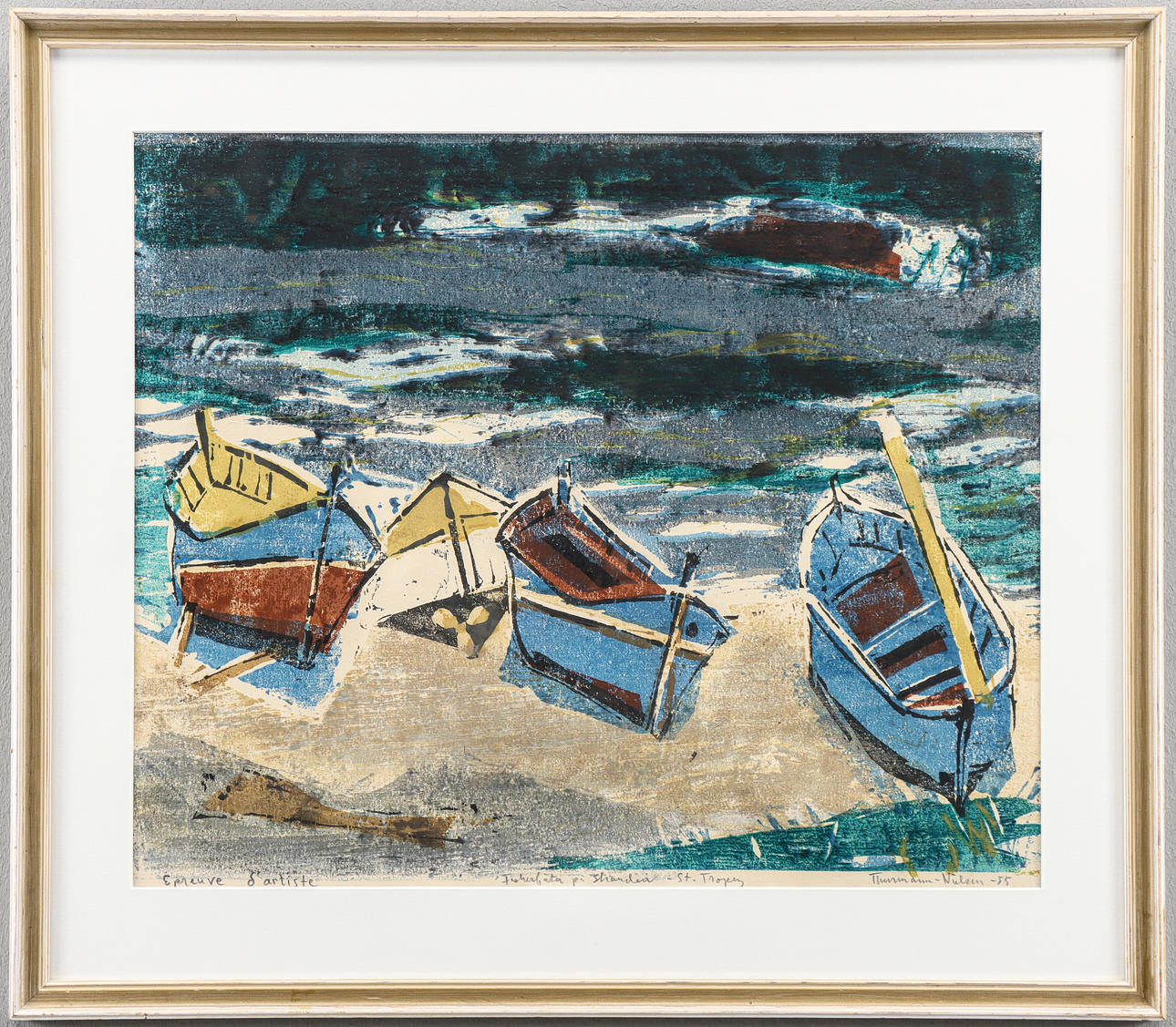 ØISTEIN THURMANN-NIELSEN lithograph AA, signed -55.