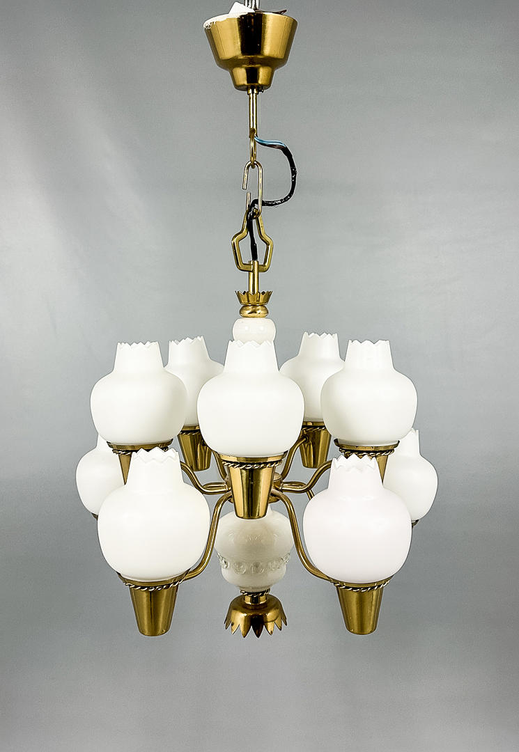 HANS BERGSTRÖM. Ceiling lamp. Swedish Modern 1940s.