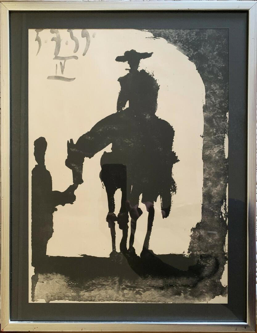PABLO PICASSO. TRYCK, "don Quijote" osignerad.