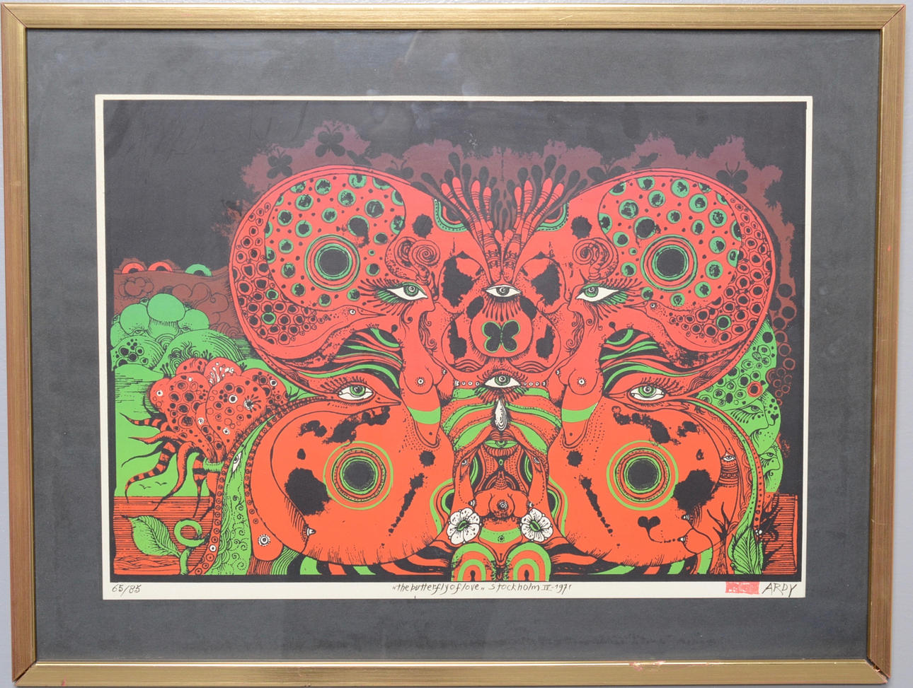 STRÜWER, ARDY (FÖDD 1939). FIGURER, påfåglar.