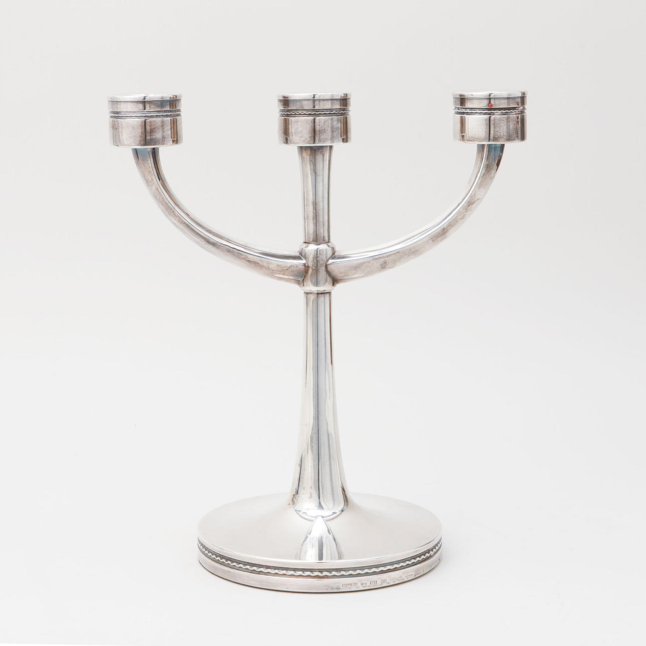 ERIC LÖFMAN. Kandelaber, sterlingsilver, totalvikt ca 968 gram.