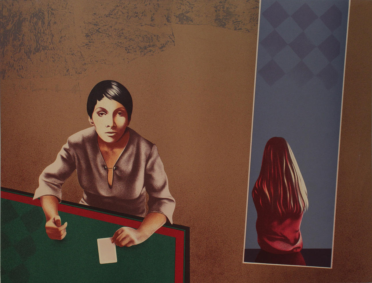 BEN DAVID. Kortet. Färglitografi. Signerad. 9/120.