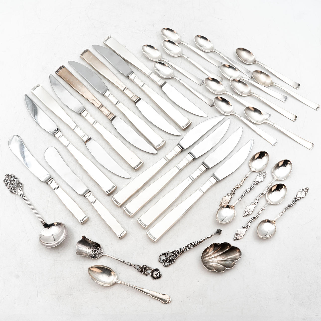 BESTICK, Silver, 35 delar.