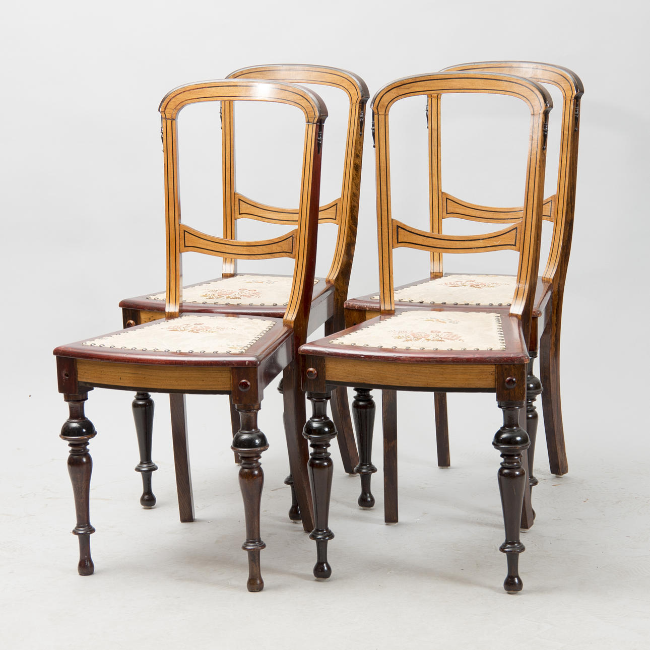 STOLAR, 4 stycken, sent 1800-tal.