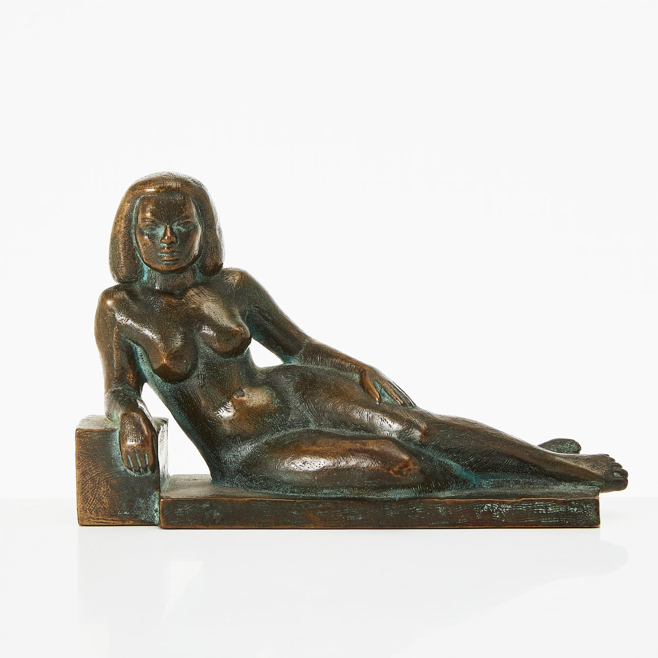 CARL-EINAR BORGSTRÖM. Sculpture, "Morgonsol", Ystad-Brons, bronze, signed C.E Borgström, Ystad-Brons, made in Sweden.