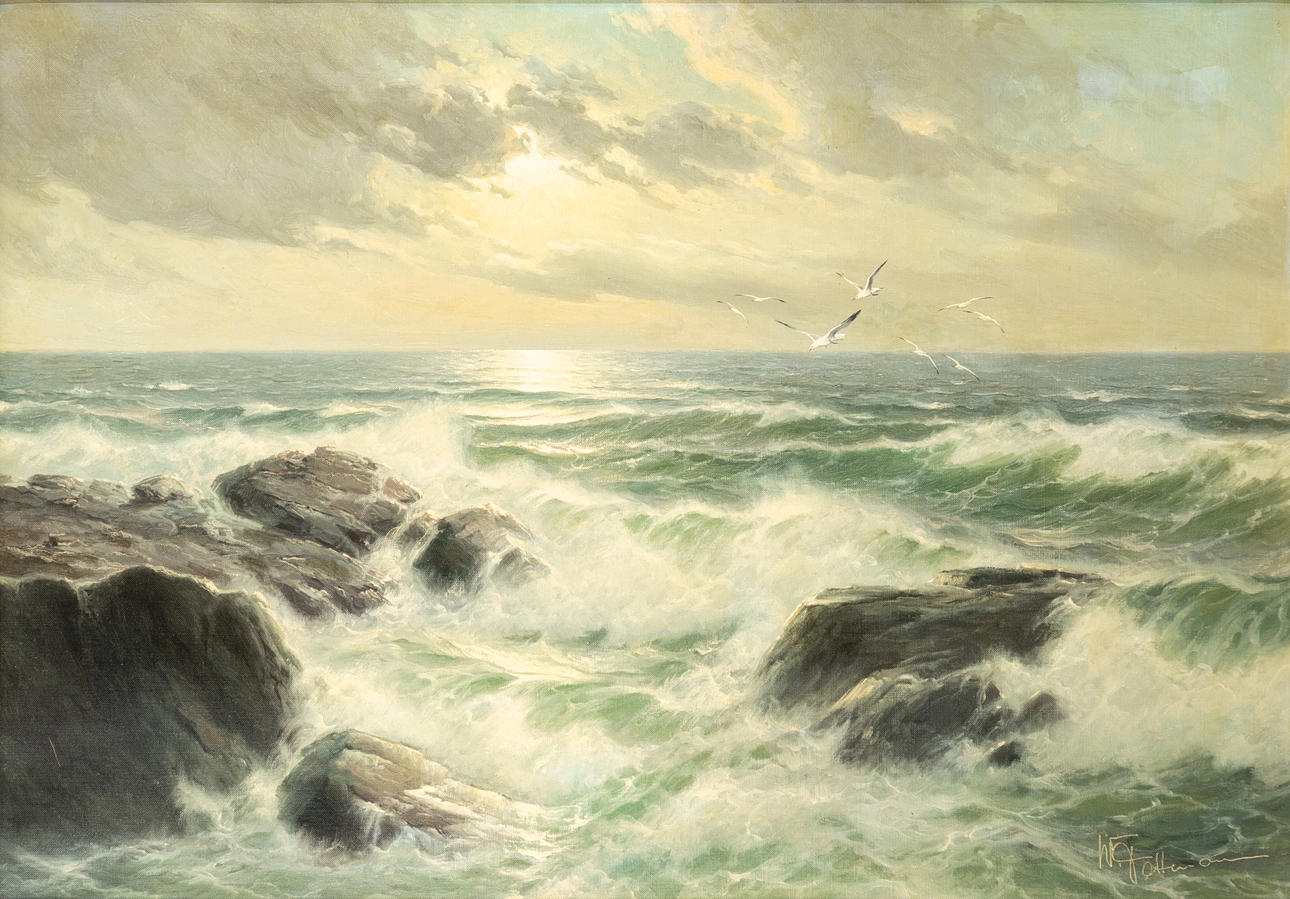 WALTER DETTMANN (1914-1984). Seascape.