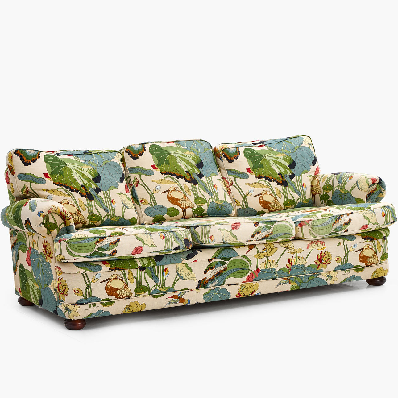 SOFFA, 3-sits, Bröderna Andersson, textil: "Lotus" (GP & J Baker).