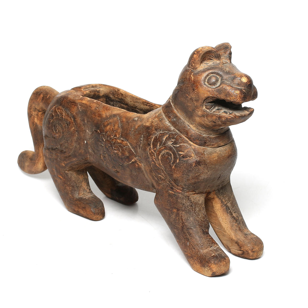 FOHUND / TEMPELVÄKTARE, trä, Asien, 18/1900-tal.