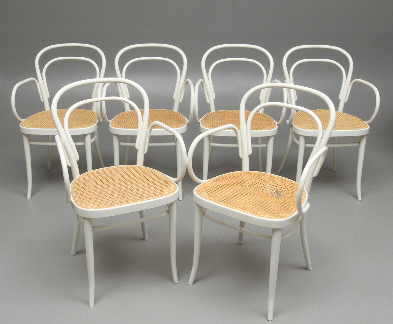 KARMSTOLAR, 6 st, Thonet, 1900-talets andra hälft.