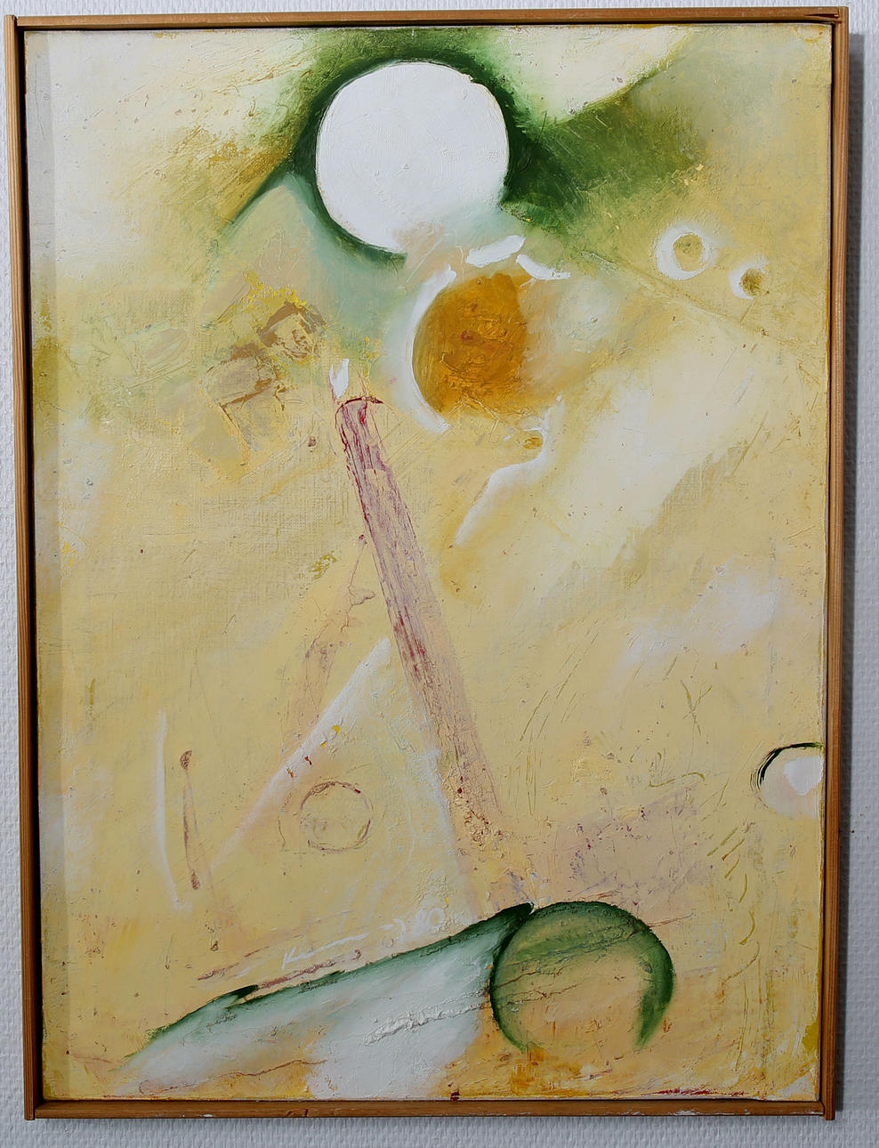 VLADIMIR KAMENDY. Olja på duk, Komposition, signerad a tergo, daterad -80.