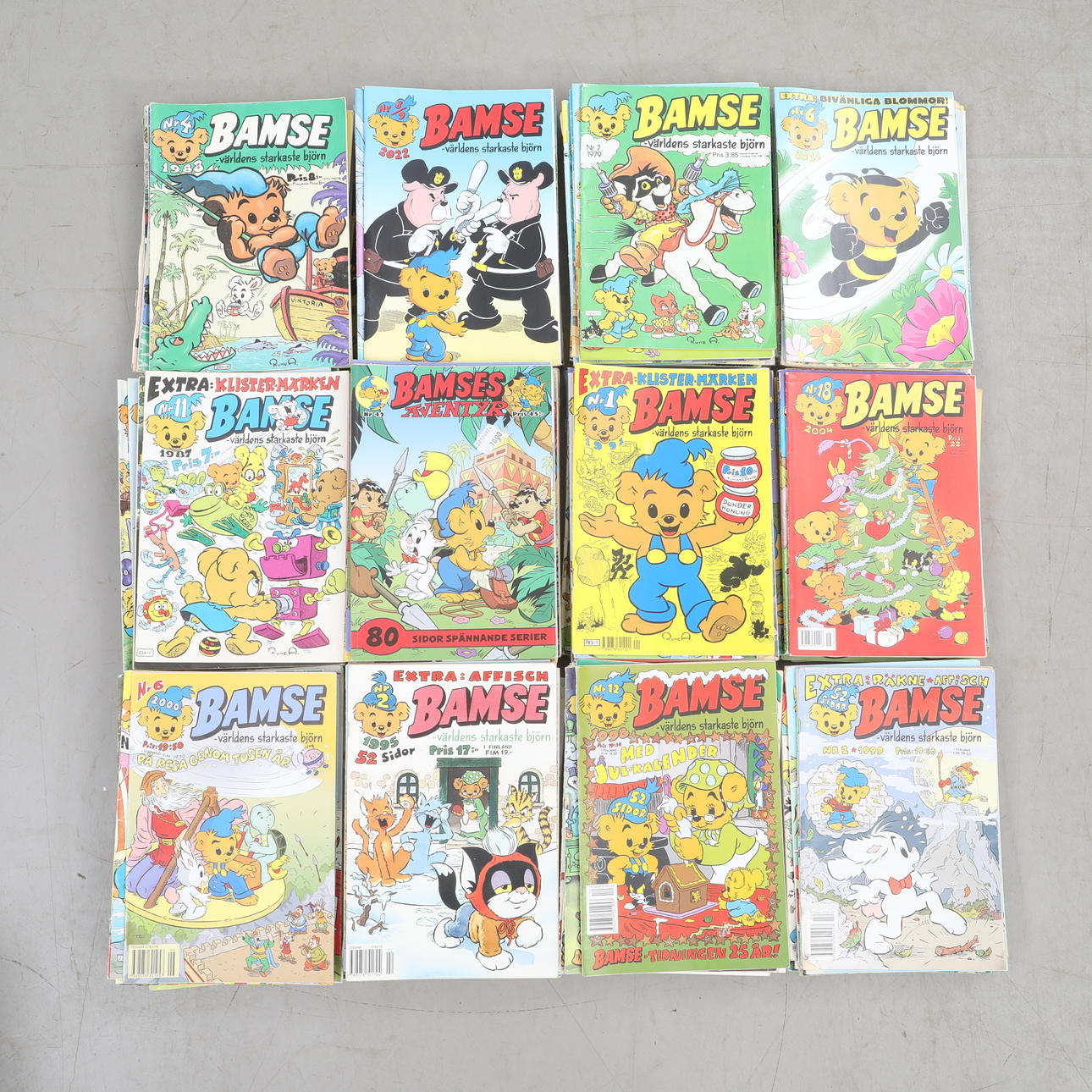 SERIETIDNINGAR, ca 200 stycken, Bamse.