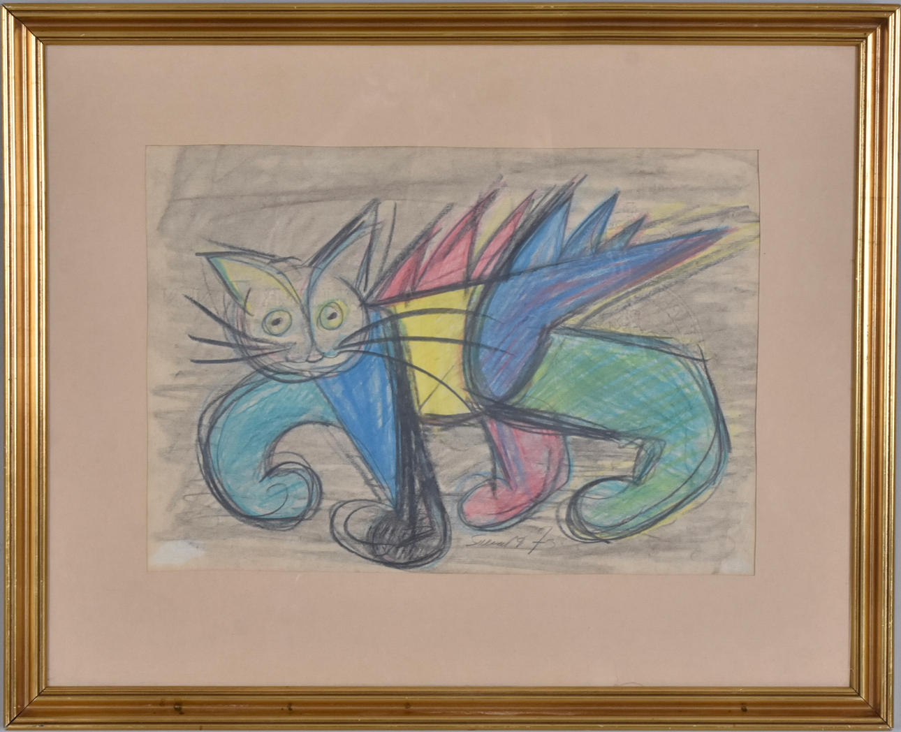 SVEND P. JORGENSEN. Pastell.